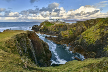 white lighthouse, fanad head, county donegal, north ireland