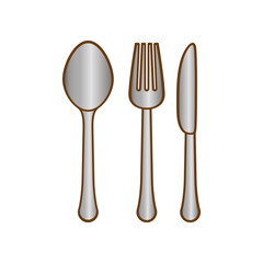 Sticker - gray cutlery icon image design, vector illustration