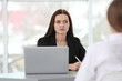 © Africa Studio - Job interview concept. Human resources manager interviewing woman