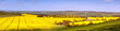 A panorame view of the Hertfordshire and Bedfordshire countryside in spring