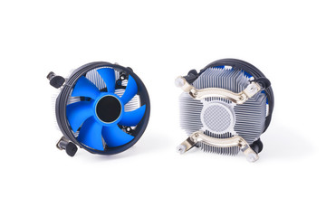 two CPU fan with aluminum radiator