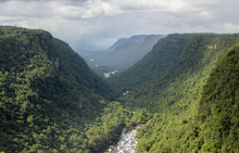 Valley Of Kaieteur Falls Located In Guyana (Potaro River, Kaieteur National Park, South America).