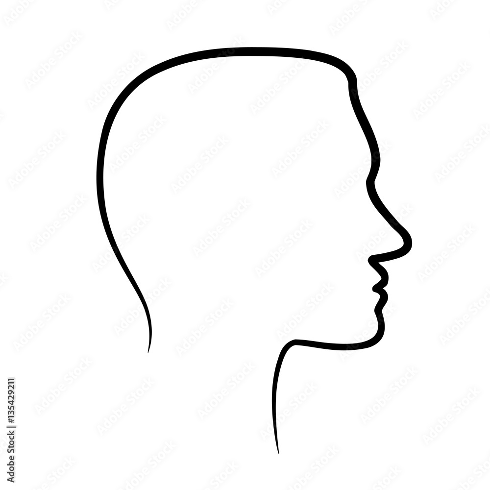 Fotomural Face Profile View Ref