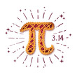 Happy Pi Day! Celebrate Pi Day. Mathematical constant. March 14t