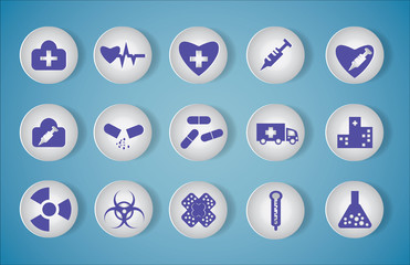 Vector medical icon set