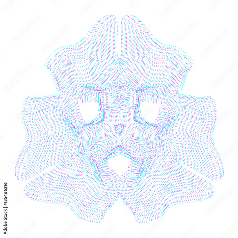 warped parametric surface shape. Stock Vector | Adobe Stock