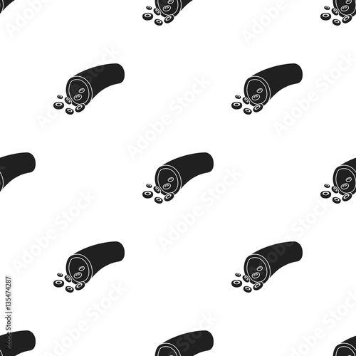 Blood vessel icon in black style isolated on white background. Organs