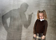 © Wordley Calvo Stock - father or teacher shadow screaming angry reproving young sweet l