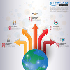 Wall Mural - business Infographic Template. Data Visualization. Can be used f