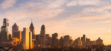 Philadelphia Skyline At Sunrise