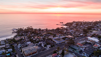 Wall Mural - Aerial of Laguna Beach, California Coastline 