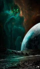 Wall Mural - space scene