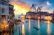 canvas print picture - Venedig bei Sonnenuntergang