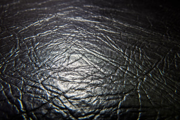 Wall Mural - Black Leather Texture