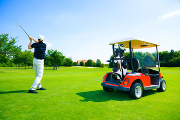 Man Playing Golf