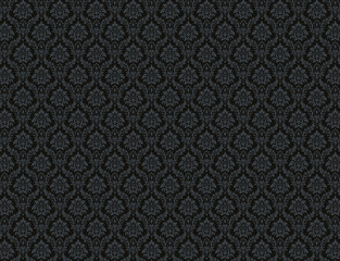 black damask pattern background