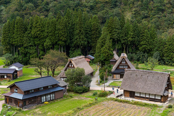 Canvas Print - Japanese Old house in Shirakawago