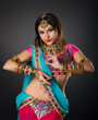Indian girl in a dance pose