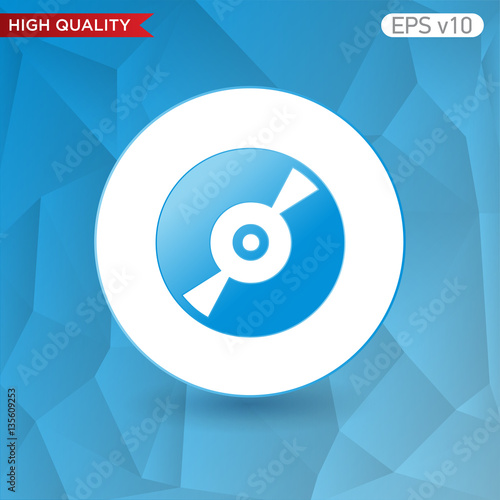 Fototapeta na drzwi i meble Icon or button of disk
