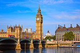 Fototapeta Big Ben - Big Ben Clock Tower and thames river London