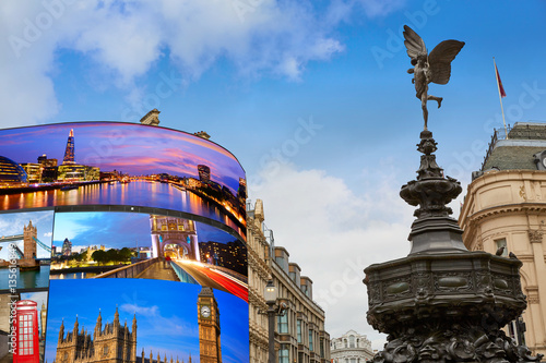 Cuadros en Lienzo Piccadilly Circus London digital photomount