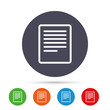 © blankstock - Text file sign icon. File document symbol.
