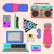 80's vector elements collection