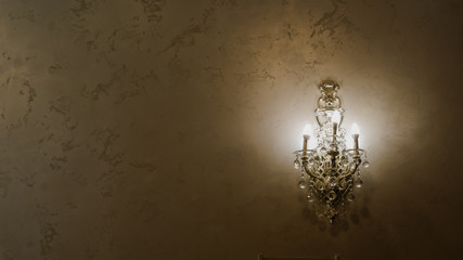 Wall Mural - Wall lamp shining