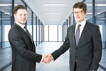 Sticker - Cheerful businessman shaking hands