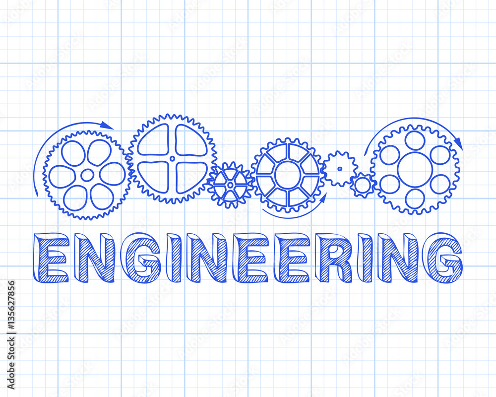 Engineering Papper Engineering Graph Paper Stock Vector | Adobe Stock