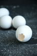 © galiyahassan - Eggs over black background