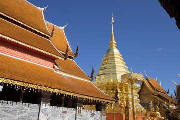 Wall Mural - Wat Pha That Doi Suthep in Chiengmai, Thailand