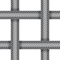 Vector seamless pattern of braided cord
