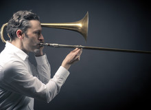 Musician With A Trombone