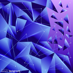 Abstract geometric background in polygonal style. Vector illustr