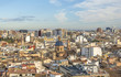Valencia city aerial view from Metropolitan cathedral