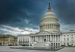 Das Capitol in Washington, düsteres Szenario