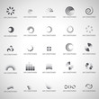 Air conditioner Icons Set-Isolated On Gray Background.Vector Illustration,Graphic Design.For App,Web Site,Print,Presentation Templates,Mobile Applications And Promotional Materials.Collection Of Vents