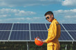 © weerajata - Engineer checking the solar panel