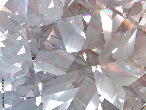 Fotomural layered texture triangular diamond or crystal shapes background