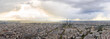 High Resolution Panorama Of Paris Skyline With Eiffel Tower
