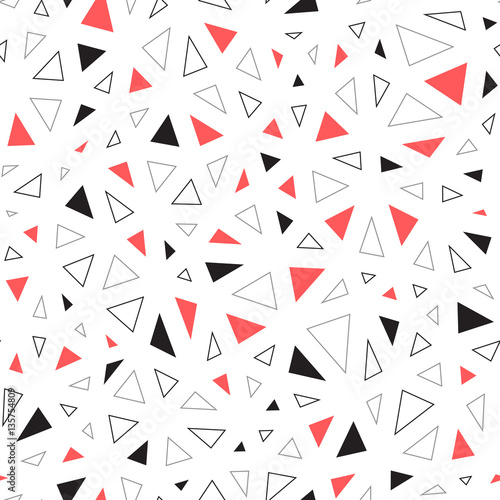 Tapeta ścienna na wymiar Seamless abstract vector pattern with irregular triangles