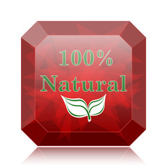 Wall Mural - 100 percent natural icon