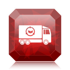 Sticker - Eco truck icon