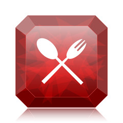 Poster - Fork and spoon icon