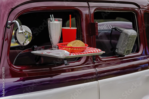vintage drive in movie speakers