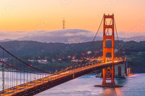 Golden Gate Bridge in San Francisco Tableau sur Toile