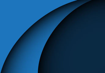 abstract blue curve shape design modern luxury background vector illustration.