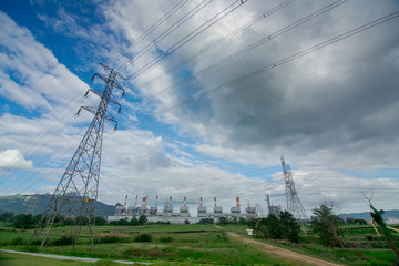 Electricity Tower from power plant