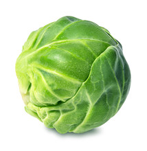 Brussels Sprouts Isolated On White